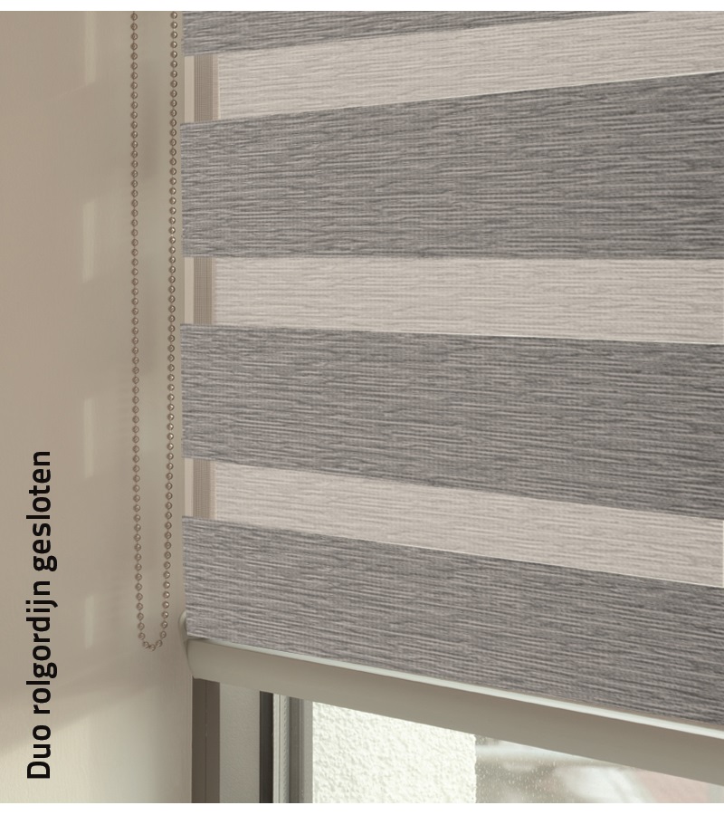 Entry Duo rolgordijn Nature grijs 3 Badkamer Betonlook Hout ~ Entry Duo rolgordijn Nature grijs 3