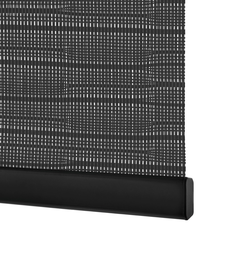 Rolgordijnen screen stof, Black (zwart)