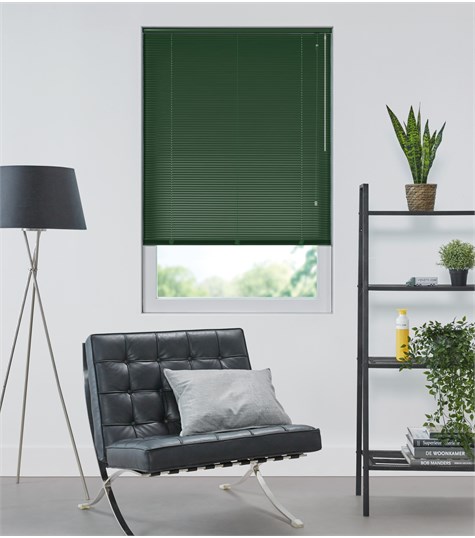 Groene Aluminium Jaloezie 16mm Op Maat (Forest Green 7604)