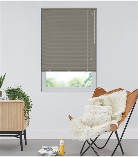 Beige Aluminium Jaloezie 25mm Op Maat (Warm Taupe 7114 7114)