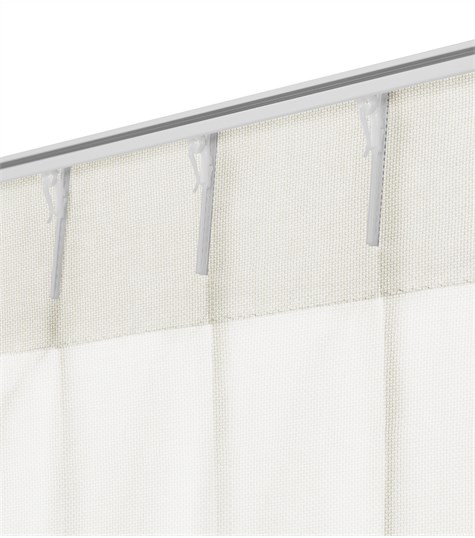 Beige Gordijn Dubbele Plooi (Motion Beige 212056 56)