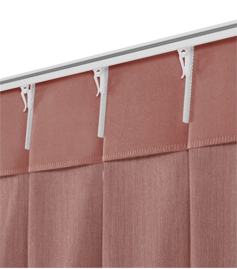 Roze Gordijn Dubbele Plooi (Shimmer Gloss Pink 221508G 08G)