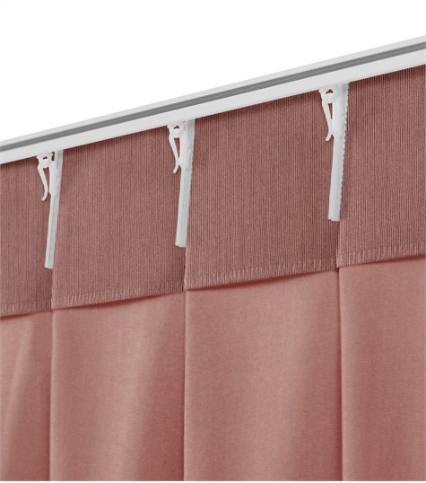 Roze Gordijn Dubbele Plooi (Shimmer Mat Pink 221508M 08M)