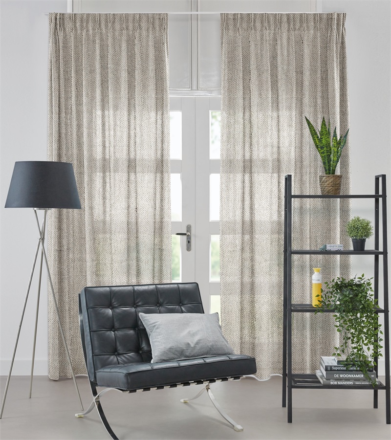 Bishilin Gordijnen lichtdoorlatend wit, gordijnen met haken set van 2 107 x 229 cm borduurwerk bloemenmotief gordijnen semi-transparant keuken woonkamer kinderkamer
