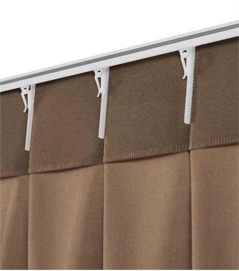 Beige Gordijn Dubbele Plooi (Conclusion Zand VCONG04)