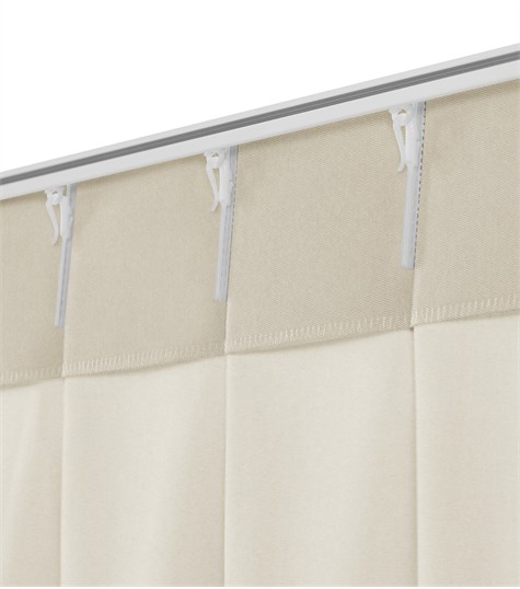 Beige Gordijn Dubbele Plooi (VDANG02 VDANG02)