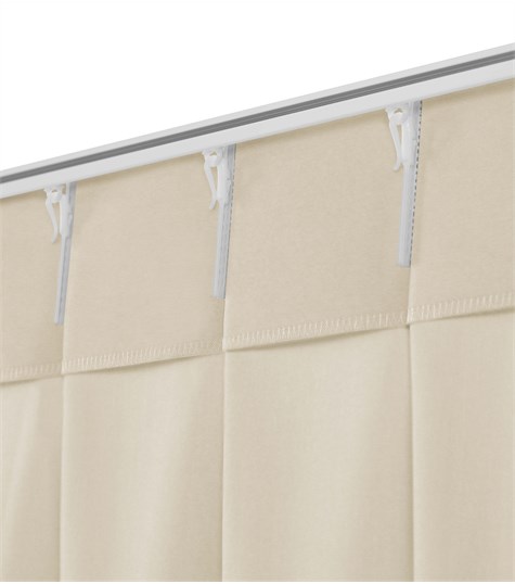 Beige Gordijn Dubbele Plooi (VEDG04 VEDG04)
