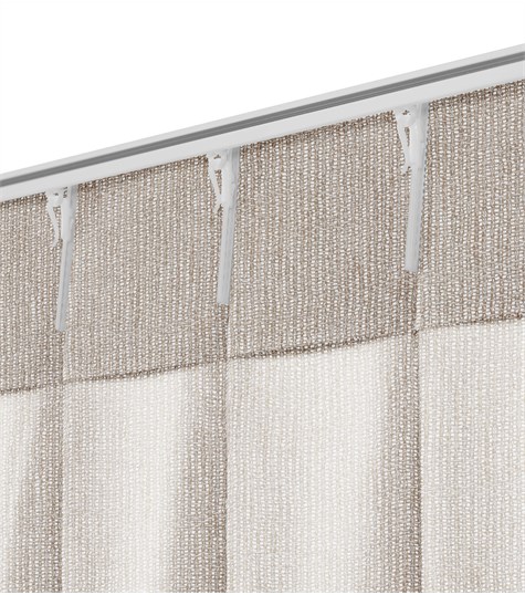 Beige Gordijn Dubbele Plooi (VLEAG01 VLEAG01)