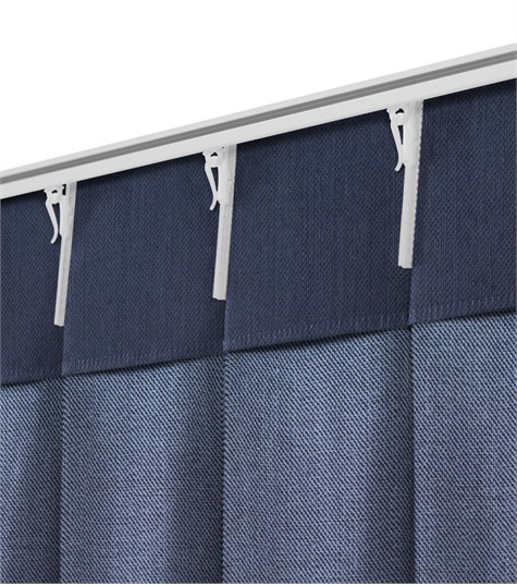 Blauw Gordijn Dubbele Plooi (Madonna Blauw VMADG06M)