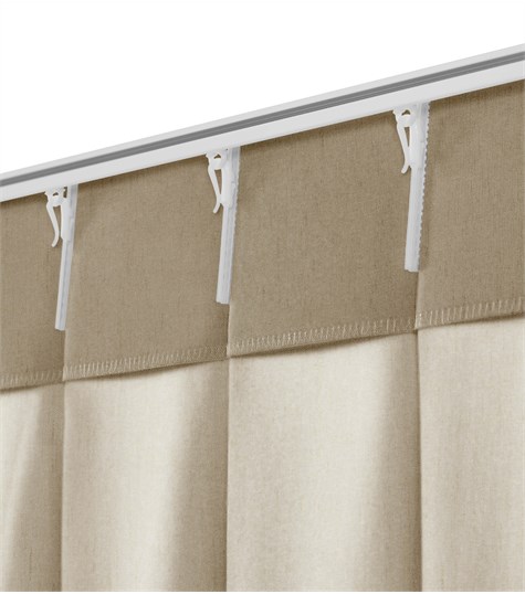 Beige Gordijn Dubbele Plooi (VMARDG03 VMARDG03)