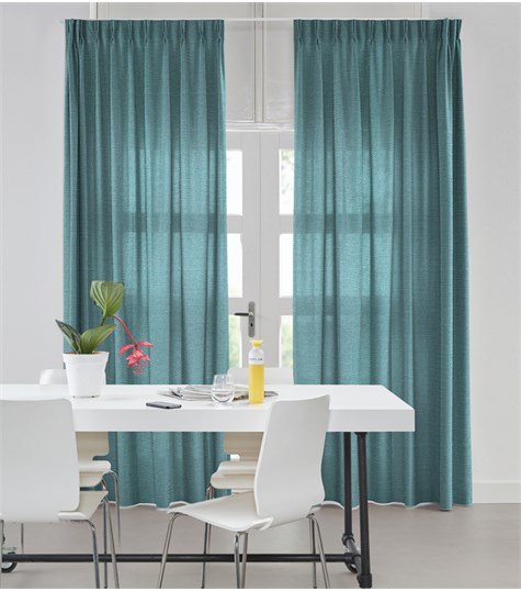 blauw inbetween gordijn dubbele plooi op maat maya aqua vmayg01 van rtl4 veneta com