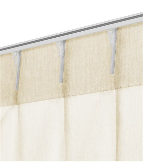 Beige Gordijn Dubbele Plooi (VNOAG06 VNOAG06)