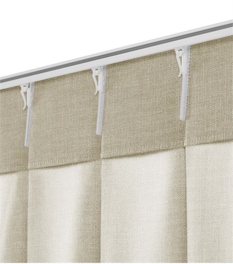 Beige Gordijn Dubbele Plooi (VNOVG10 VNOVG10)