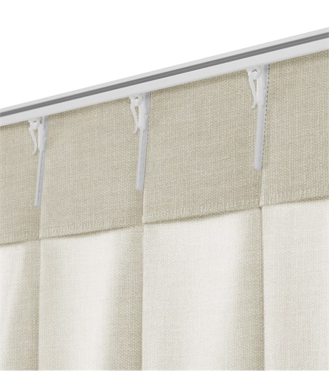Beige Gordijn Dubbele Plooi (VNOVG11 VNOVG11)