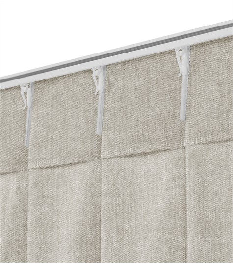 Beige Gordijn Dubbele Plooi (VRIVG02 VRIVG02)