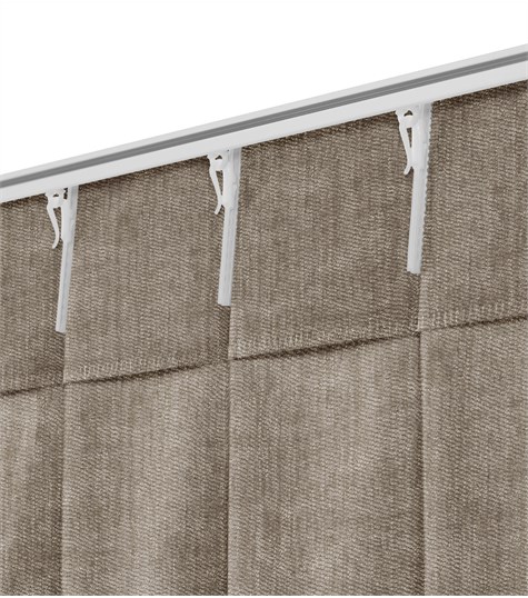 Beige Gordijn Dubbele Plooi (VRIVG05 VRIVG05)