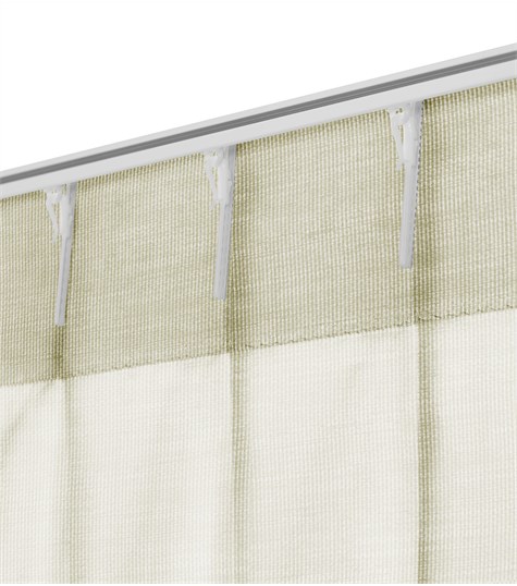 Beige Gordijn Dubbele Plooi (VSENG07 VSENG07)