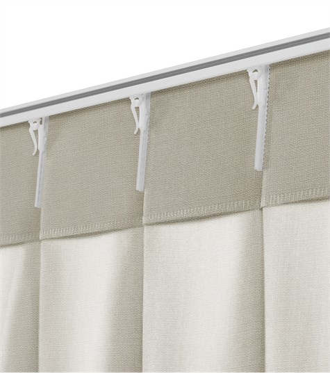 Beige Gordijn Dubbele Plooi (Truth Beige VTRHG03)