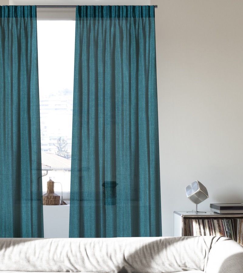 Inbetween - Enkele Plooi - Magic Turquoise VE9479 - Veneta Raamdecoratie Inbetween - Enkele Plooi - Magic Turquoise VE9479 - Veneta Raamdecoratie