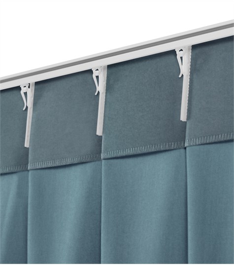 Blauw Gordijn Enkele Plooi (Jeans 51)