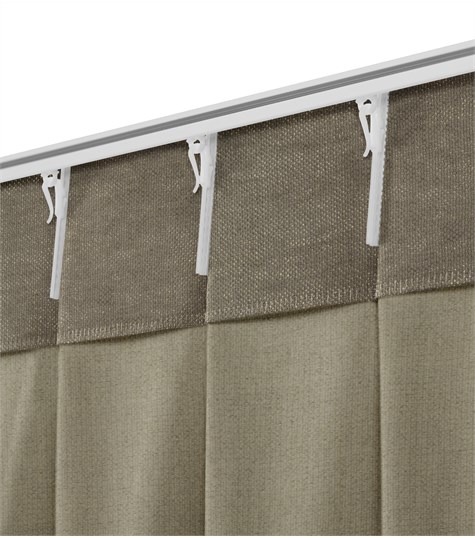 DIRETTO OP2 10.5° Beige Gordijn Enkele Plooi Op Maat (Melody Mouse 12) - Veneta.com