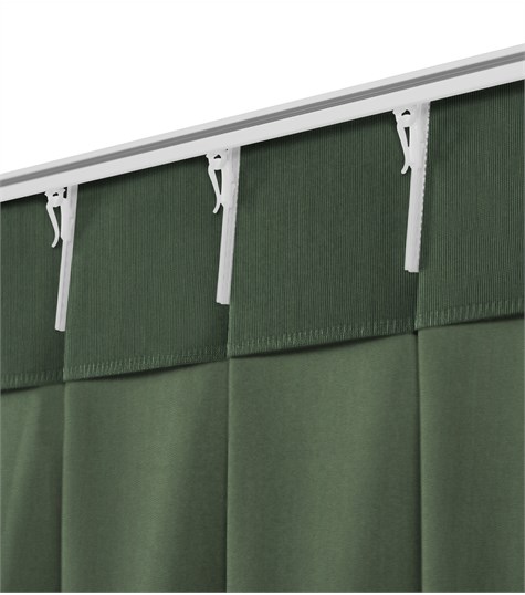 Groen Gordijn Enkele Plooi (Shimmer Matt Forest 221506M 06M)