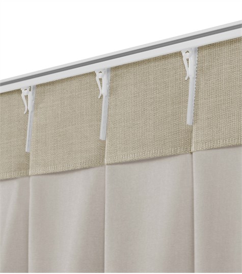 Beige Gordijn Enkele Plooi (VCLOG11 VCLOG11)