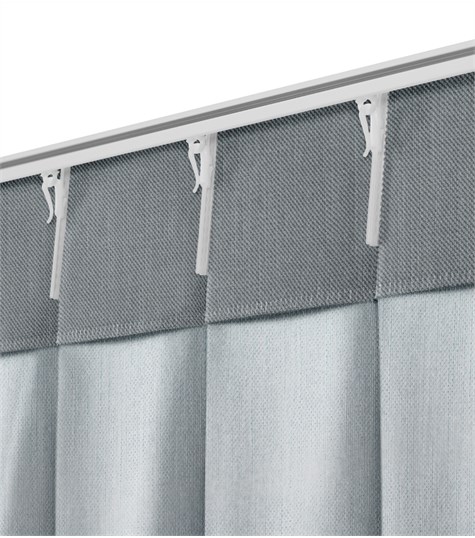 Blauw Gordijn Enkele Plooi (Madonna Steenblauw VMADG09G)
