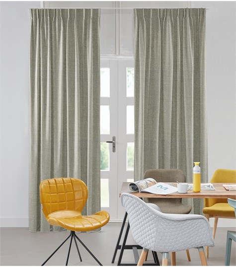 Beige Gordijn Enkele Plooi Op Maat (Madonna Gloss Linnen VMADG16G VMADG16G)