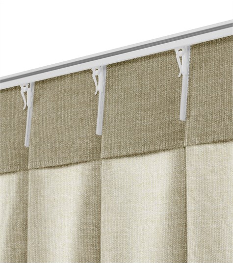 Beige Gordijn Enkele Plooi (VNOVG04 VNOVG04)