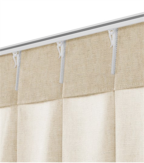 Beige Gordijn Enkele Plooi (VPAIG01 VPAIG01)