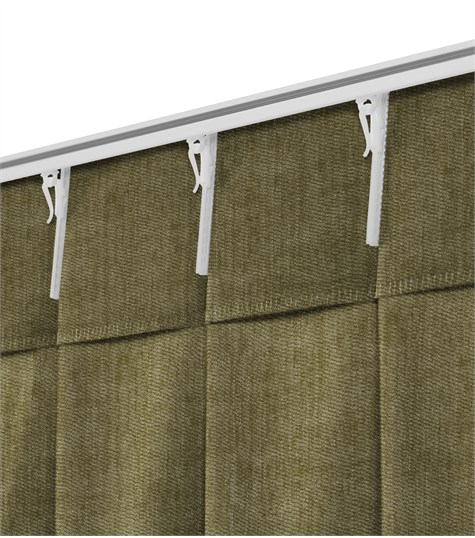 Groen Gordijn Enkele Plooi (VRIVG25 VRIVG25)