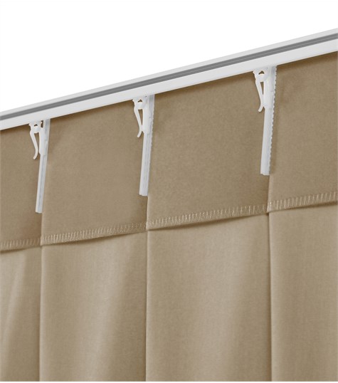 Beige Gordijn Enkele Plooi (VSIAG07 VSIAG07)