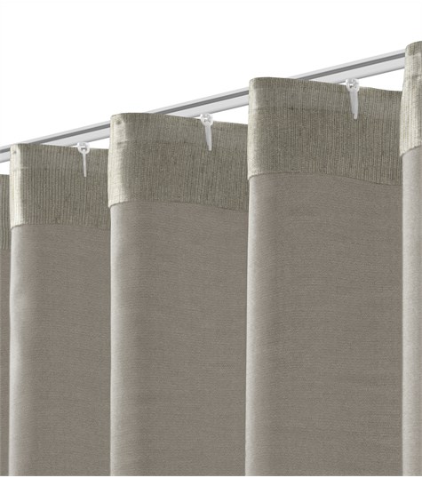 FVVO&ROCKSTA 【0pium】 Grijs Gordijn Wave Plooi Op Maat (Cloud Rock 8) - Veneta.com