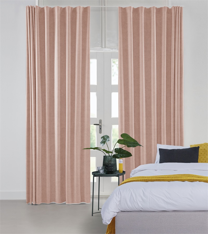 Roze Gordijn Wave Plooi Op Maat (Zalm 43) - Veneta.com