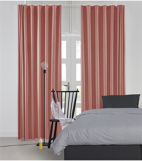 Roze Gordijn Wave Plooi Op Maat (Shimmer Gloss Pink 221508G 08G)