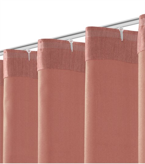 Roze Gordijn Wave Plooi (Shimmer Mat Pink 221508M 08M)