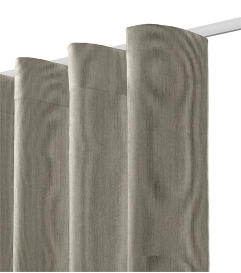 Gordijn Wave Plooi (Shimmer Mat Taupe 221510M 10M)