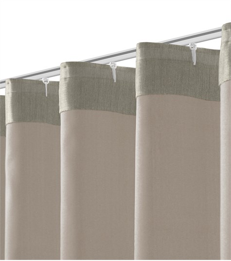 Bruin Gordijn Wave Plooi (Shimmer Mat Taupe 221510M 10M)