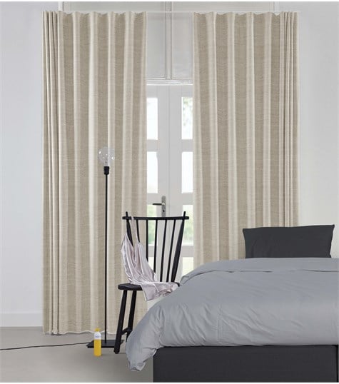 Beige Gordijn Wave Plooi Op Maat (VCLOG12 VCLOG12)