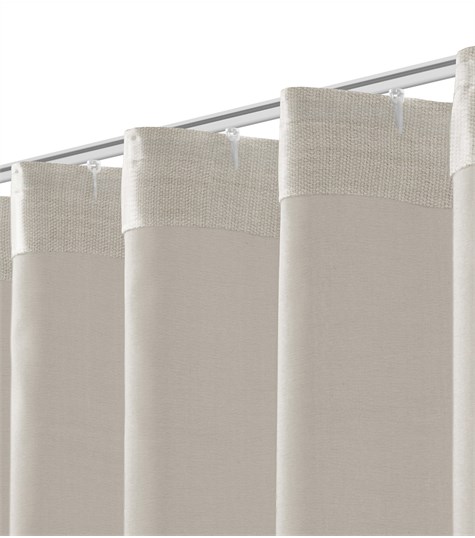 Beige Gordijn Wave Plooi (VCLOG12 VCLOG12)