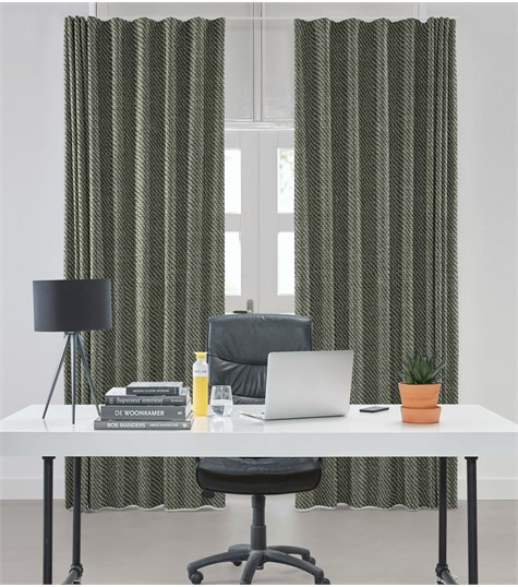Blauw Gordijn Wave Plooi Op Maat (Madonna Jade VMADG25G)