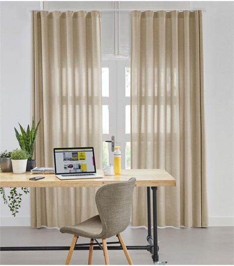 Beige Gordijn Wave Plooi Op Maat (VMARDG03 VMARDG03)