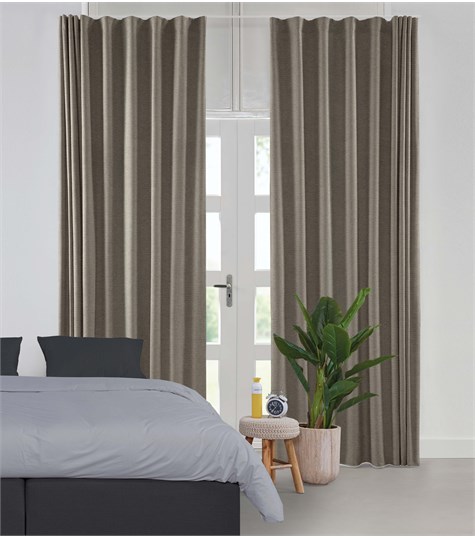 Beige Gordijn Wave Plooi Op Maat (VMELG04 VMELG04)