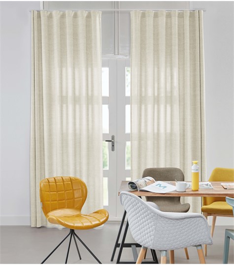 Beige Gordijn Wave Plooi Op Maat (VNOVG11 VNOVG11)