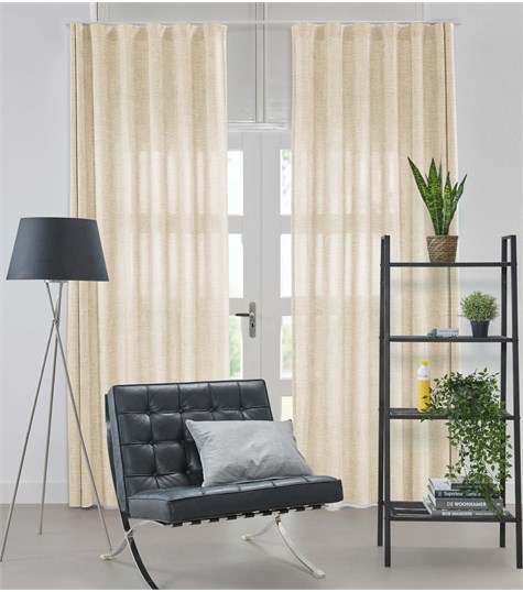 Beige Gordijn Wave Plooi Op Maat (VPAIG01 VPAIG01)