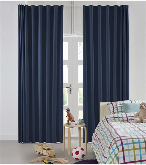 Blauw Gordijn Wave Plooi Op Maat (VSIAG29 VSIAG29)
