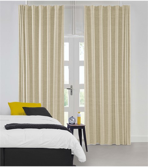 Beige Gordijn Wave Plooi Op Maat (VZORG12 VZORG12)