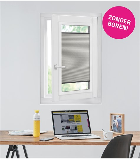 Grijs Plisségordijn Op Maat (Middle grey 7061 8337)