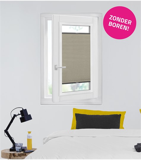 Grijs Plisségordijn Op Maat (Warm grey 7071 8373)